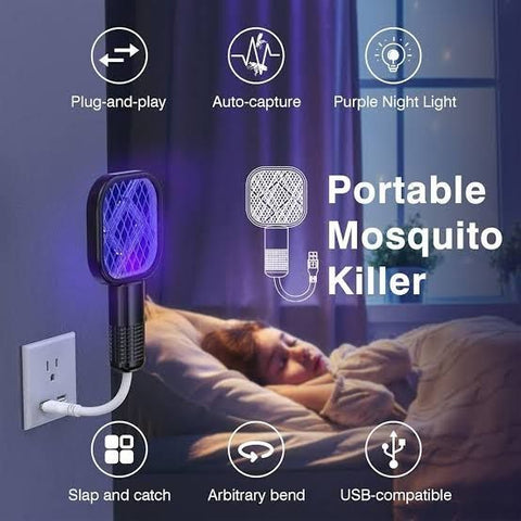 Electric Mosquito Killer Racket with UV Light