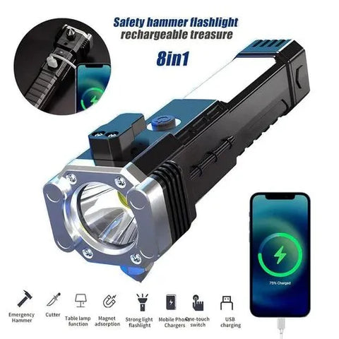 Multifunction 8in1 Portable Led Flashlight