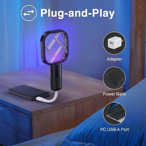 Electric Mosquito Killer Racket with UV Light